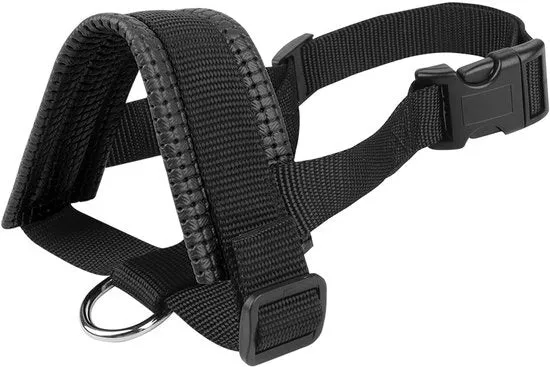 Mulkorf per cani - Snello - Mulkorf in nylon confortevole e regolabile - Anti-abbaio e anti-bilancio - Mulkorf anti-inchiavatura rafforzato - Adatto per cani piccoli, medi e grandi - Nero (XXL)