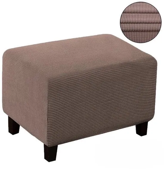 Hoes per poltrona quadrata, stoffa per poltrona estensibile, lavabile, morbida universale con fondo elastico, poltrona antiscivolo, copricuscio jacquard, misura XL: Lunghezza 110-150 cm Larghezza 65-85 cm Altezza 40-60 cm - Khaki