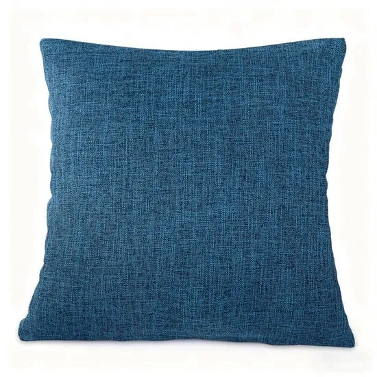 2 copie di coprifuoco decorativi per cuscini - stile rustico di fattoria Boho arredamento da soggiorno - copertura di cuscino in lino spesso - copertura quadrata di cuscino - con cerniera invisibile - adatto per divano letto, ufficio (40x40 cm)