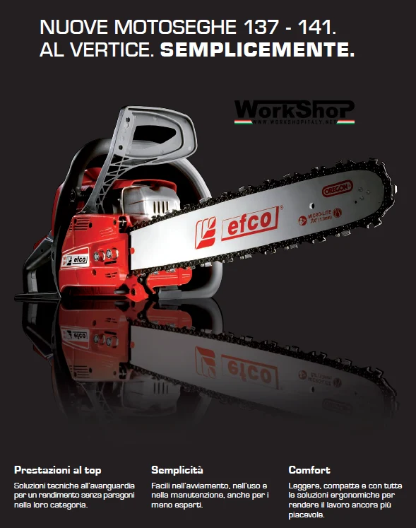 Motosega Efco 137 lama 35 cm 35,2cc 2,2 HP