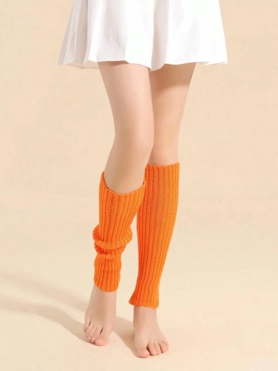 Calzettoni per gambe per donna, calzettoni per gambe in lana a maglia per donna, accessori per calzettoni per gambe | Dimensione Unica | Acrilico | 40 cm | Accessorio per calzettoni per gambe