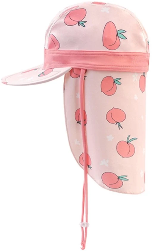 Cappello per bambini - Cappello per bambini per esterni - Cappello per bambini dai 1 ai 10 anni - Con cintura di gola regolabile - Protegge il viso e il collo - Adatto per giocare al mare, nuotare, viaggiare