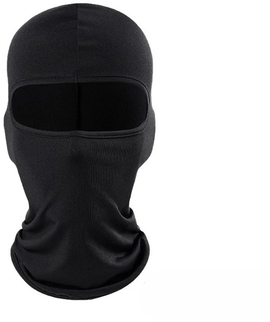Due pezzi di maschera per vento per bicicletta, copertura completa di protezione solare per il collo, copertura per moto e protezione dal sole, adatta per l'uso all'aperto in bicicletta - nero