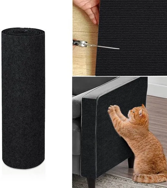 Mat per gatti - Matto autoadesivo per gatti - Matto autoadesivo pieghevole per arrampicata per gatti - Matto autoadesivo resistente e non abrasivo per gatti - Per la protezione di tappeti, divani, coprimaterassi (40x300cm)