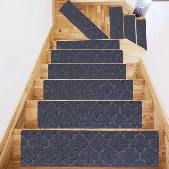 Trappelle antislipo - pacchetto da 15 - tappeto antislipo per gradini - adesivo - 8x30 pollici riutilizzabile - trappelle antislipo - tappeti di rilievo a spazzola - tappeto di sicurezza - facile da installare - per scale in legno per interni