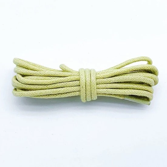 2 paia di cavi in cotone lunghe 160 cm - Cavi in cotone ronde lunghe 2,5 mm - Cavi in cotone robusti - Cavi in cotone duraturi - Cavi per stivali - Cavi in pelle impermeabili - Per scarpe e stivali eleganti
