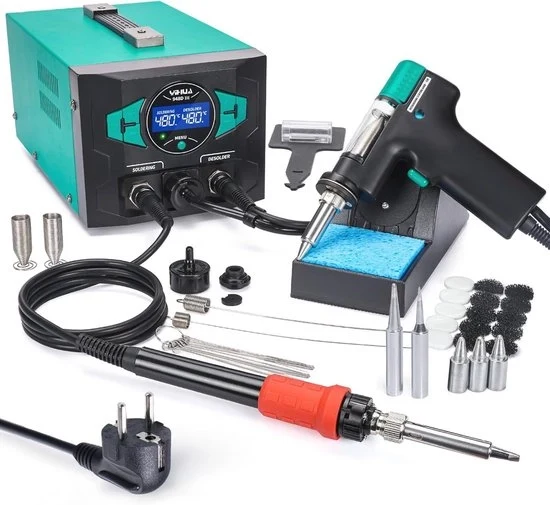 Impianto soldeo 110 W EVO - stazione soldeo aspirante - attrezzo soldeo - spegnimento automatico - modalità standby - 3 getti soldeo stazione soldeo