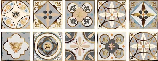 Set di 10 adesivi per pavimento autoadesivi 10 x 10 cm decorazione pavimento adesivi per parete per casa, bagno, impermeabili in PVC, decorazione per cucina, resistenti all'olio, adatti per soggiorno, cucina, bagno, decorazione