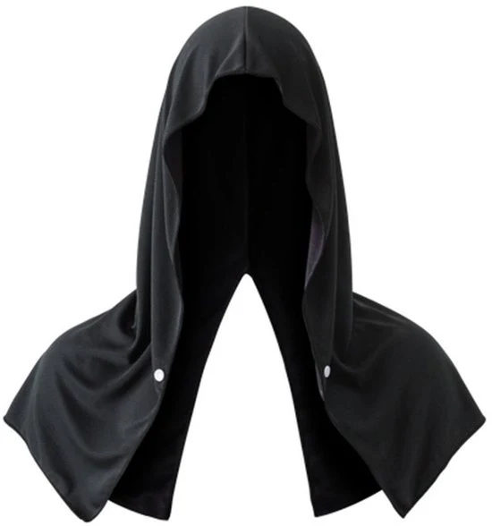 Hoodie-handdoek rinfrescante, asciugamano rinfrescante per collo e viso, asciugamano per gelidi per caldo tempo, cappuccio per sport, campeggio, bicicletta e altre attività - nero