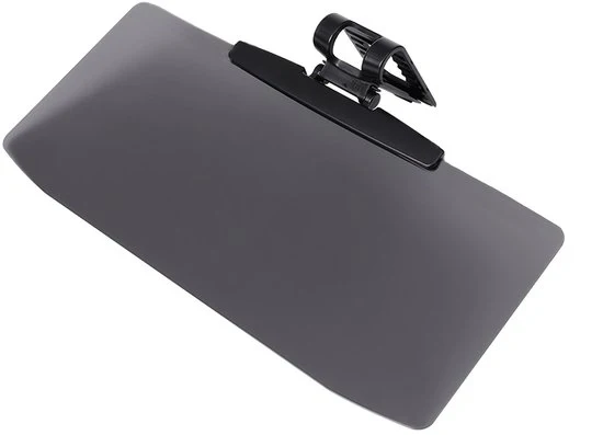 Pare-soleil per auto - Pare-soleil antiabbagliamento estensibile - Pare-soleil per auto regolabile - Pare-soleil antiabbagliamento a clip - Nero - 14,5 x 32 cm