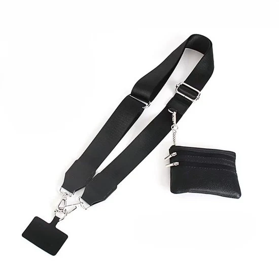Cintura per telefono con taschino - Cinturone crossbody per telefono stilevole con tasca in pelle per tutti i telefoni - 001