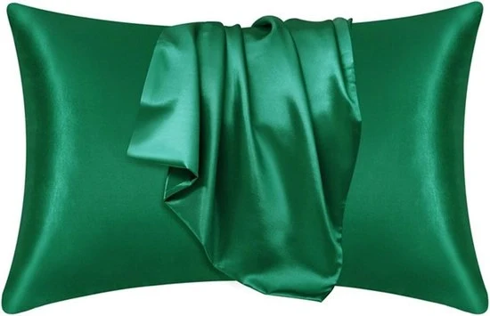 Set di cuscini in seta morbida e liscia - 2 pezzi - copertura per cuscino a forma rettangolare - copertura per cuscino a forma di involucro - 51x76cm