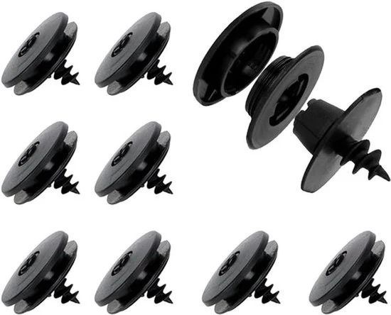 Viti per tappeti auto universali - Clip per tappeto auto - 8 pezzi - Clip di fissaggio per tappeto - Fissaggio tappeto auto - Clip di fissaggio per tappeto auto - Fissaggio per tappeto auto - Nero Modello