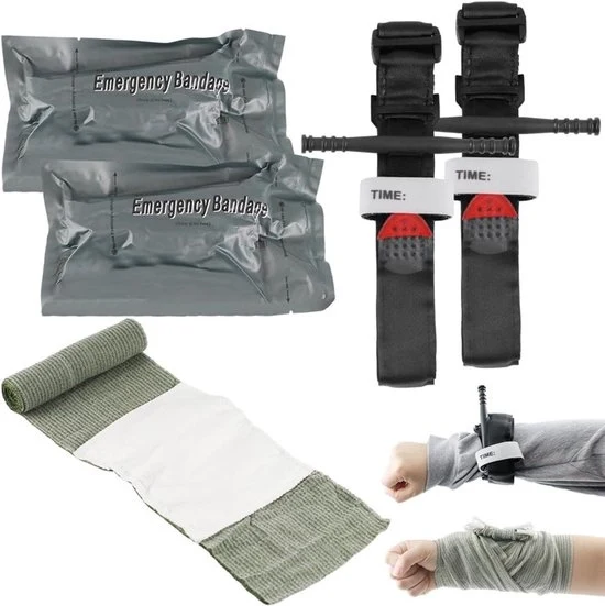 Tourniquet 4-in-1 per ferite - 950 mm tourniquet CAT + 15 cm tourniquet per ferite - Wondcura per emergenze - Pronto soccorso per attività all'aperto - Adatto per camminare, arrampicare, sport, arrampicata su roccia, campeggiare