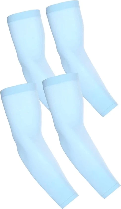 Due paia di guanti da sole compressi - copertura per tatuaggi - protezione da sole per uomo e donna - guanti sportivi - blu