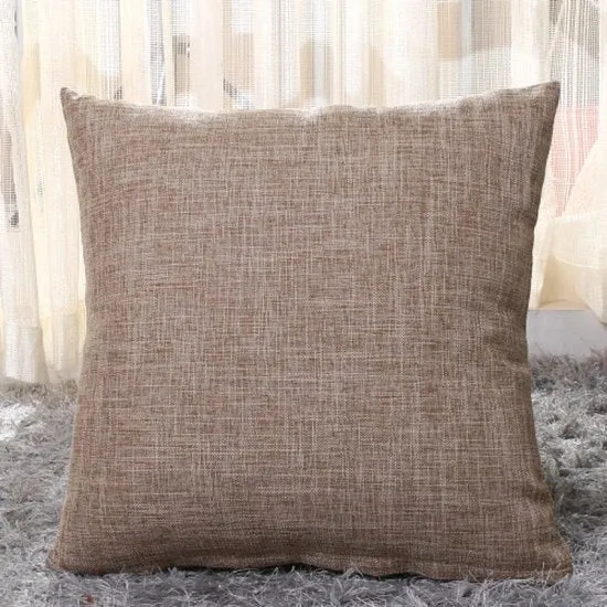 Panno di protezione per cuscino in lino - 2-pack - 40x40cm cuscino quadrato - Panno per cuscini all'aperto - Decorazione per la casa - Con cerniera invisibile - Adatto per divano letto, ufficio - Khaki