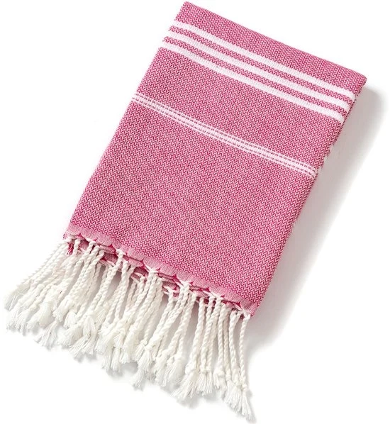 Asciugamano per spiaggia 180 cm lungo x 90 cm largo - asciuga velocemente - senza sabbia - leggero - formato extra grande - rosa
