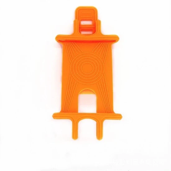 Supporto per telefono per motocicletta universale - 4 a 6 pollici - Arancione - accessori - Supporto per telefono ultralight e morbido in silicone elastico