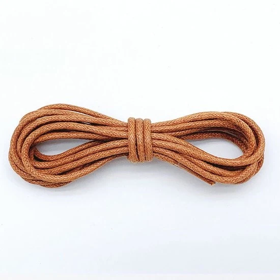 2 paia di cordoni in cotone di 70 cm - Cordoni rotondi di 2,5 mm - Cordoni robusti rotondi - Cordoni duraturi - Cordoni per stivali - Cordoni in pelle impermeabili - Per scarpe e stivali eleganti