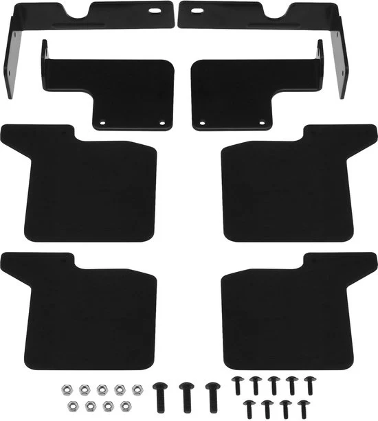 Kit di Spatbord RC Auto - Aspetto Aggiornato - Nero - Set di Spatbord in Gomma - Adatto per TRX-4 Defender - 1 Kit di Spatbord RC Auto