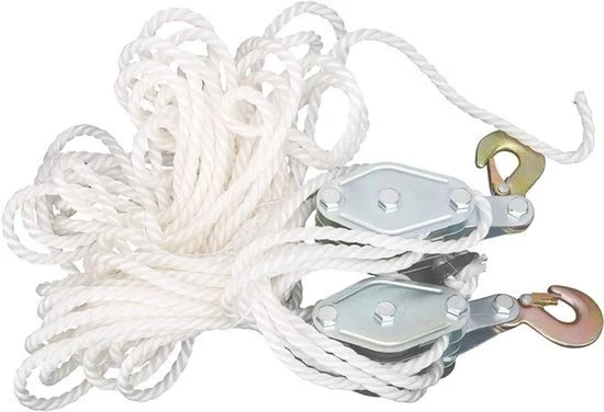 Sistema di Trasmissione a Cinghia - 4000 lb Perno di Trazione - Acciaio Verniciato - Cavo in Nylon - 65 piedi - Potenza di Sollevamento - Adatto per Utilizzo Intenso - Nero