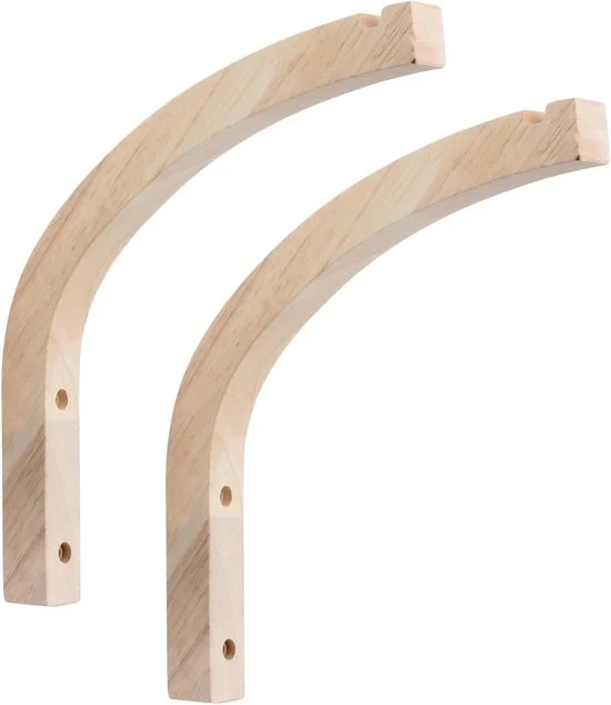 Plantenhanger in legno - appoggiate per la parete per interni ed esterni - 2 pezzi