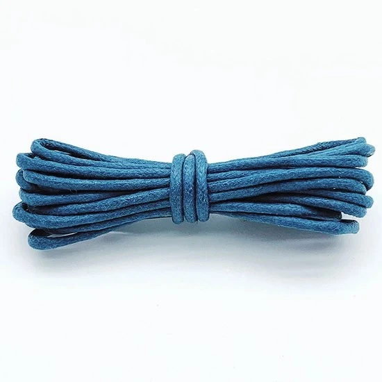 2 paia di cordoncini in cotone di 50 cm di lunghezza - Cordoncini rotondi in cotone di 2,5 mm - Cordoncini robusti rotondi - Cordoncini duraturi - Cordoncini per stivali - Cordoncini in pelle impermeabili - Per scarpe e stivali eleganti