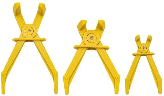 Set di attrezzi per la manutenzione delle tubazioni 3 pezzi - attrezzo per la manutenzione delle tubazioni - materiale nylon - antiscivolo - flessibile - resistente al calore - codice prodotto: Slangklem 3-delige Set - modello: Slangklemtang