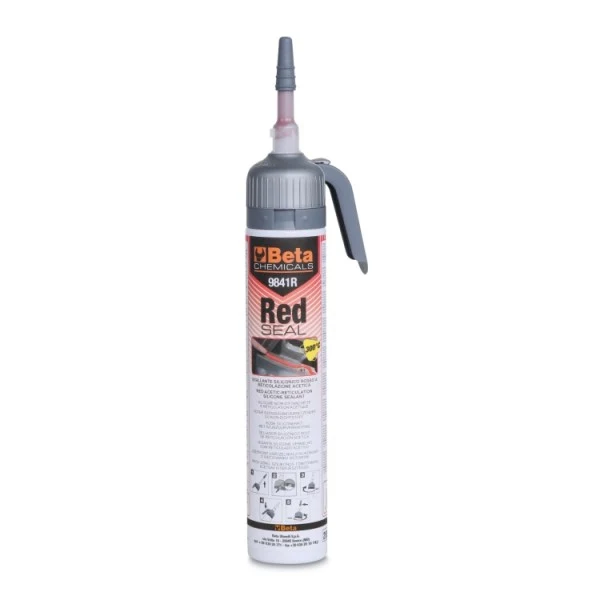 Sigillante siliconico rosso a reticolazione acetica Beta 9841R