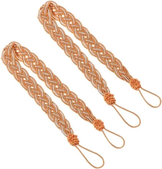 2 Pezzi di Corda per Tapparella a Mano Intrecciata, Fermaglio per Tapparella, Filo Intrecciato in Satin, Fermagli per Tapparella, Fermagli per Tapparella per Casa Decorazione - Khaki
