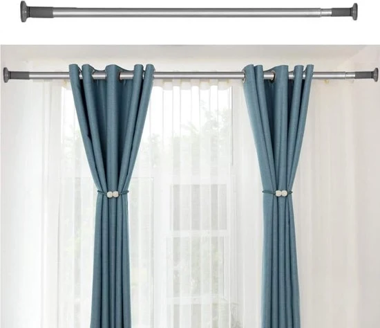 Barra per tende scorrevole in acciaio inossidabile - 92cm-430cm - ideale per finestre e bagni