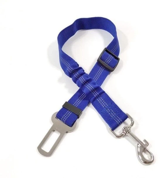 Rim di sicurezza per cani per l'auto - lunghezza regolabile - 2 pezzi - cintura di sicurezza con assorbimento elastico di urto e forte anello di fissaggio - larghezza 2,5 cm, lunghezza totale regolabile 47-70 cm
