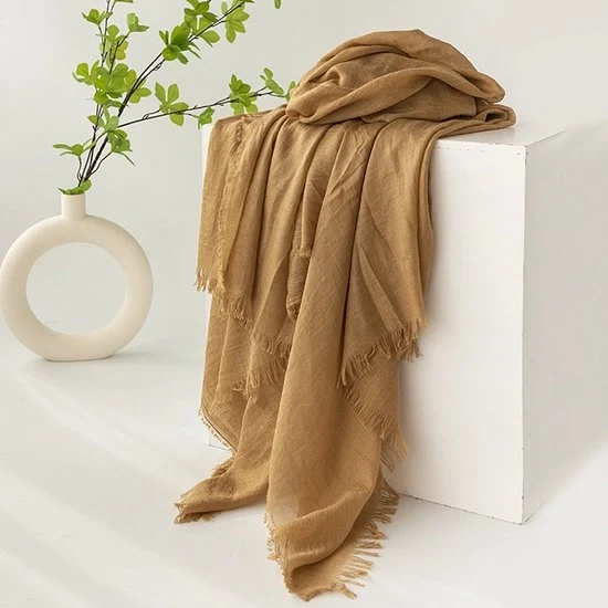 Sjaal per donna, invernale e estiva, colori uniformi, protezione solare, ombrelloni, sjaal donna, sciarpe, grande sjaal leggera da spiaggia in tessuto di seta 190*100cm