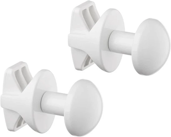 Sostegni asciugamani - Radiatore asciugamani - 2 pezzi - Bianco