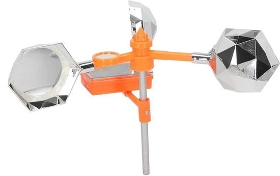Luce Solare con Parlatore - Energia Fotovoltaica - Parlatore Integrato - Resistente alle Piogge - Rotativo 360 Gradi - Agricoltura - Luce Solare con Suono - Adatto per l'Esterno - Deterrente per gli Uccelli con Tecnologia Acustica