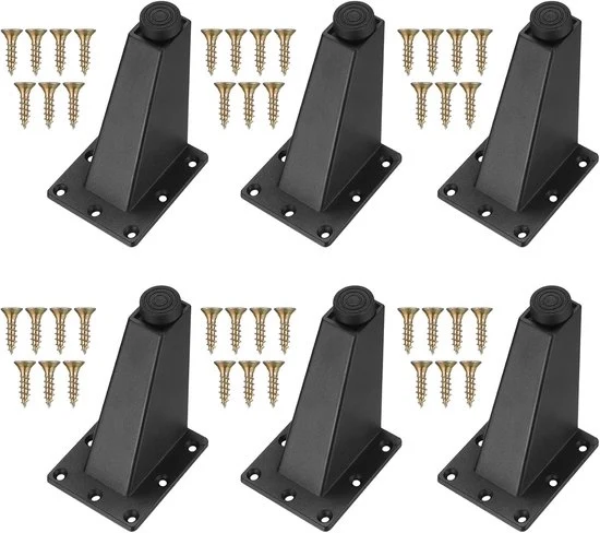 Set di 4 supporti in metallo per mobili