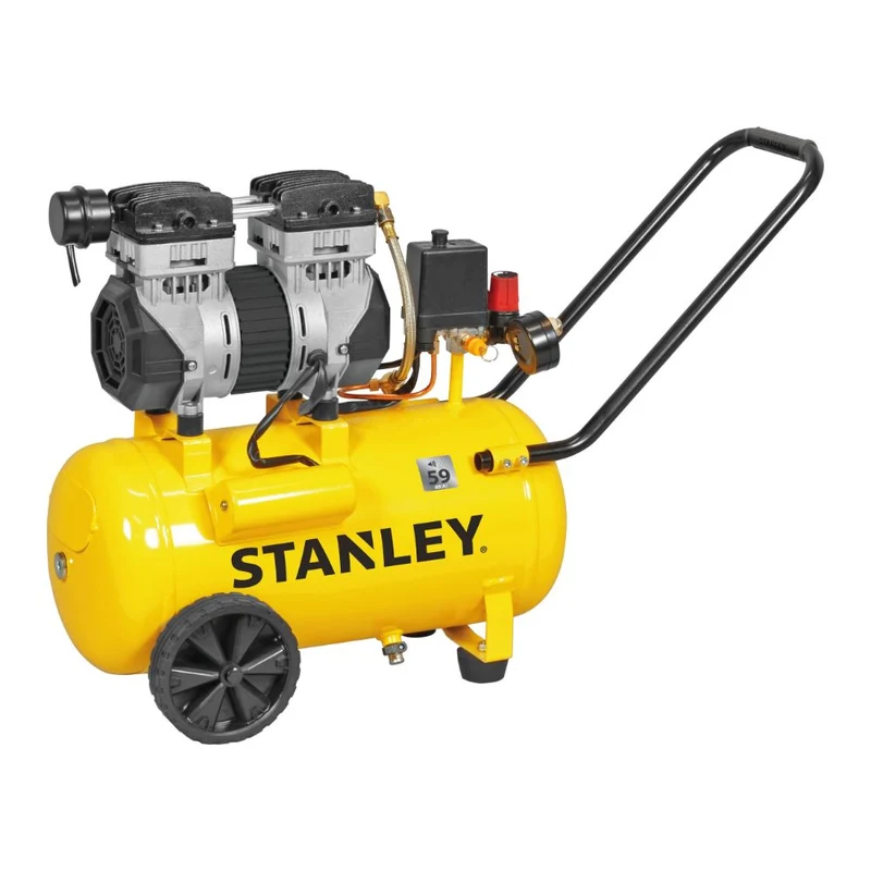 Compressore silenziato Stanley DST 150/8/24 24 litri 1,3Hp