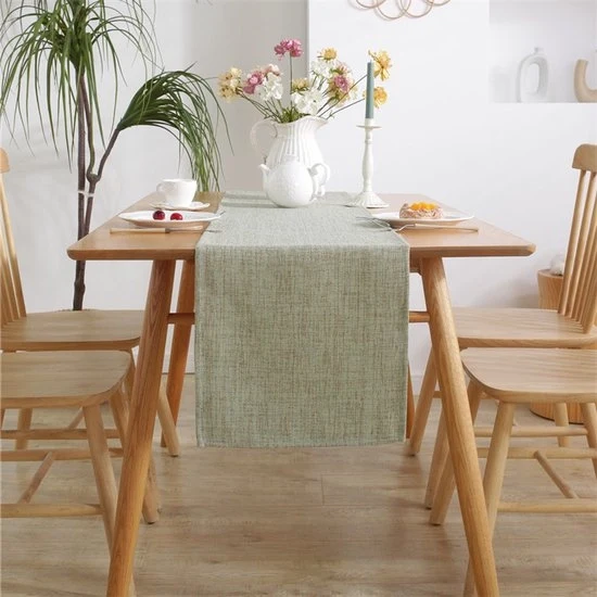Tavolo da pranzo in stile rurale boemiano - 33x183cm tavolo da pranzo in lino - tavolo da pranzo a mano - adatto per sala da pranzo, tavolo da salotto, cucina