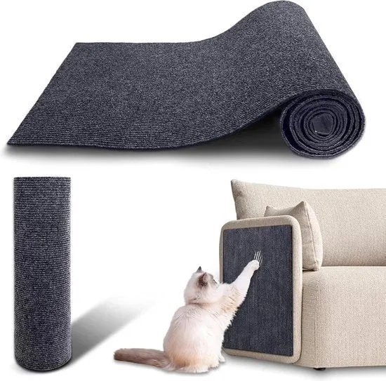 200 x 40 cm panno da gatto autoadesivo per protezione da graffi - tavolo per gatti in legno con maniglia.