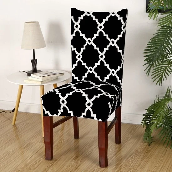 Sedia da tavolo 6 posti con sedile in rattan, con struttura in rattan nera, rimovibile e lavabile