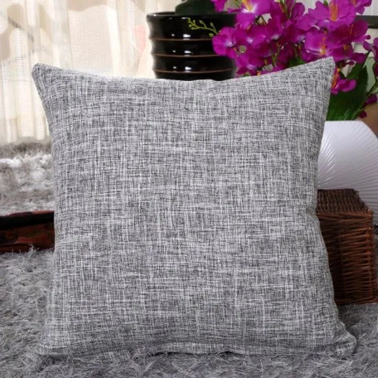 2 copie di coprifuoco decorativo per cuscini - stile rustico di fattoria Boho arredamento da soggiorno - fodera di cuscino in lino spesso - fodera quadrata per cuscini - con chiusura a zip invisibile - adatto per divano letto, ufficio (45x45 cm)