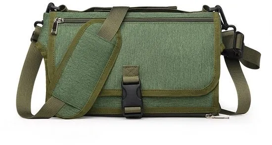 Verschoonmat portatile per bambino - Set di cambiamento per bambino portatile con tasca per pannolino, verschoonmat intelligente portatile, set di cambiamento per viaggio, regalo per neonato maschio e femmina - verde, classico.