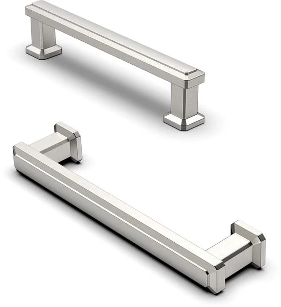 Greppini per mobili - 96 mm - 10 pezzi - Laccati acciaio inossidabile - Acciaio inox