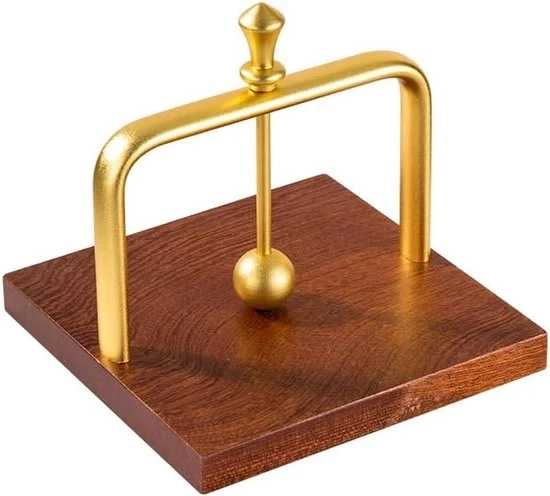 Servizio per tavola in legno, servizio multifunzionale con braccio metallico, contenitore per tovaglioli in posizione verticale per tavola da pranzo, arredamento per la casa, per la cucina, per l'ufficio, per il ristorante - dorato