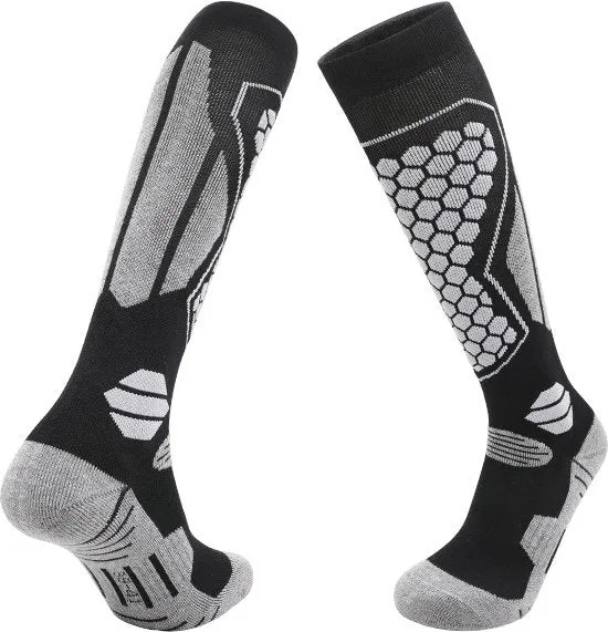 Sokkini per uomo | Soffici, traspiranti, con anti-slip | Sokkini con anti-slip per donna | Sokkini per corsa in caldo | Adatti per sci e sport | M (adatti per numero 34-38) - 8208 nero grigio