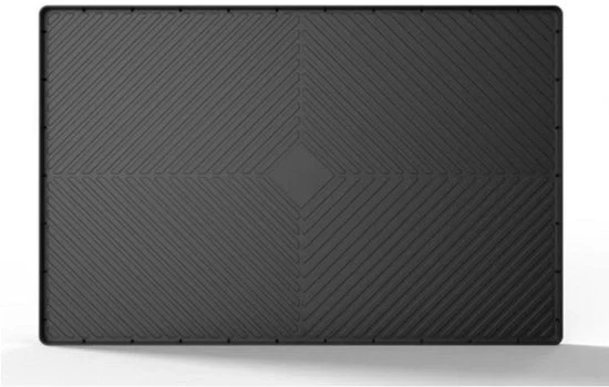 Mat di sotto la vasca da bagno 71x56cm, asciugamani in silicone impermeabili per cucina e bagno, contenitore a cassettone, protezione flessibile sotto la vasca per gocce, contenitore di stoccaggio e organizzatore - nero
