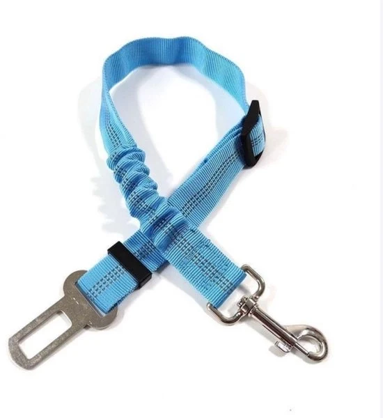Cinturone per cani per l'auto - lunghezza regolabile cinturone di sicurezza per cani - 2 pezzi - cinturone di sicurezza con assorbimento elastico di urto e forte anello di chiusura - larghezza 2,5 cm, lunghezza totale regolabile 47-70 cm