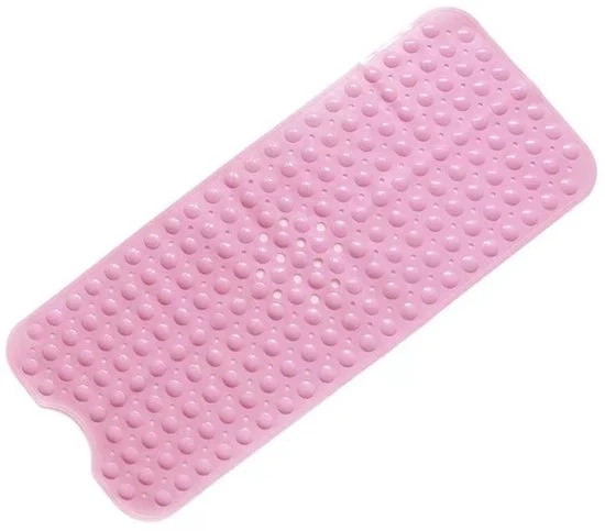 Pavimento antiscivolo per vasca da bagno - senza valvole, BPA, senza lattice, resistente alla muffa, lavabile in lavatrice - sicuro, duraturo e comodo per vasche da bagno (100 x 40 cm) - rosa - 40*100cm