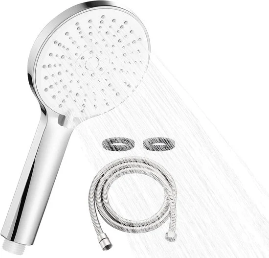 Set di testa doccia a bassa pressione - 5 modalità di spruzzo - tubo da 2M - per bassa pressione dell'acqua