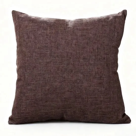 2 copie decorativi cuscini coprisacco - stile rustico fattoria Boho arredamento - imbottitura di cuscino in lino spesso - coprisacco quadrato - con cerniera invisibile - adatto per divano letto, ufficio (45x45 cm)